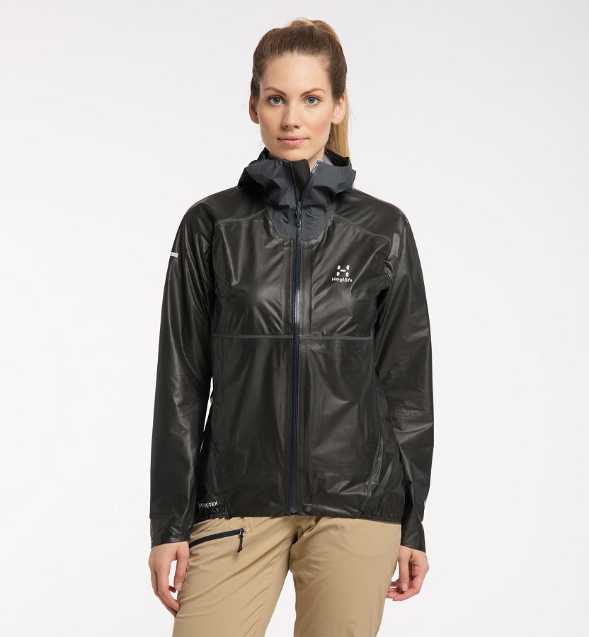 Haglöfs Womens L.I.M Breathe GTX Shakedry GTX Jacket Black New Zealand 14659OGDF